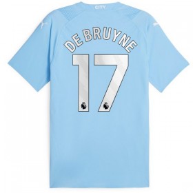 Koszulka Manchester City 2023-24 De Bruyne 17 Domowe Koszulki Piłkarskie Krótki Rękaw